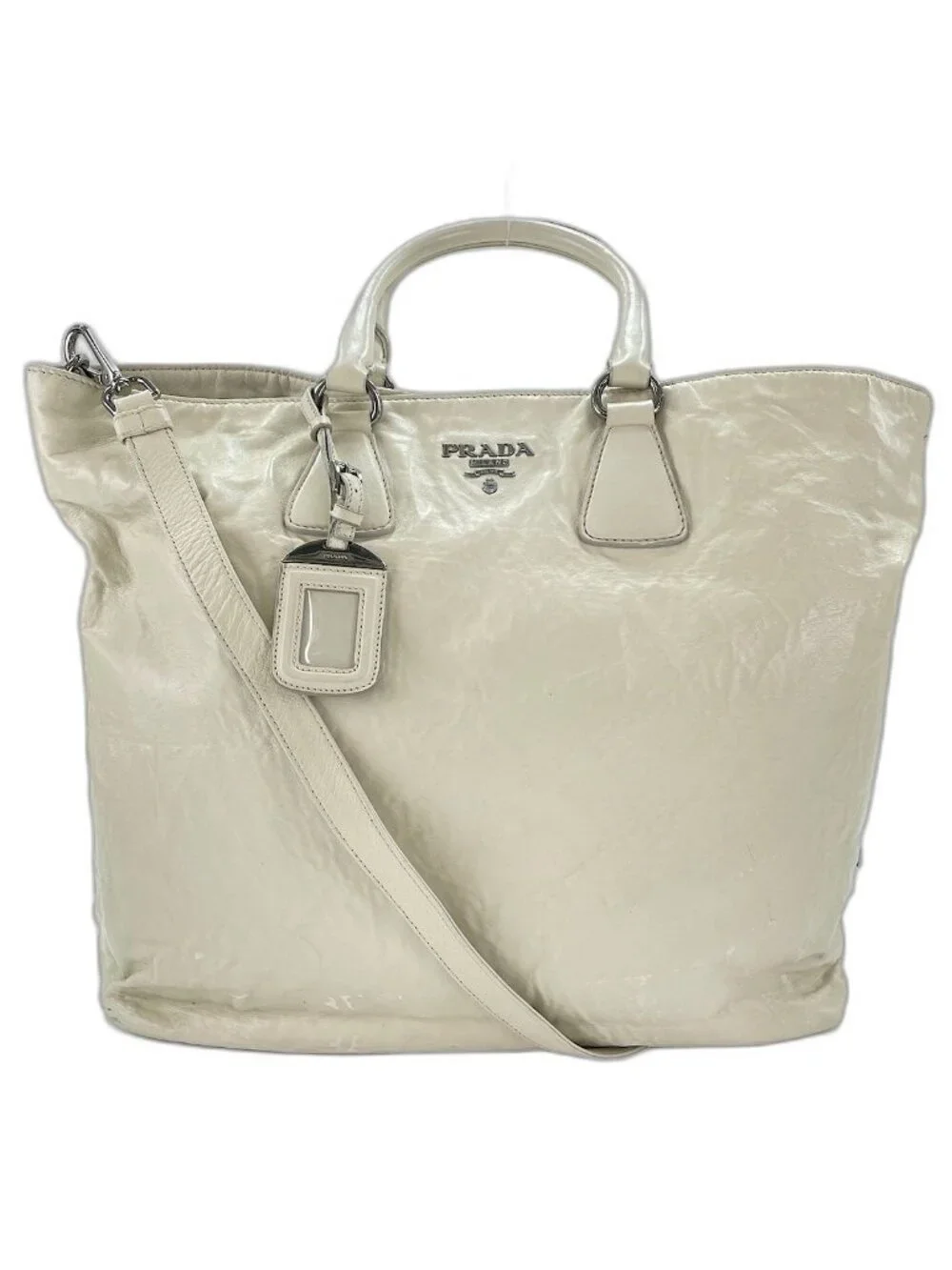 Prada Tote 2-Way White